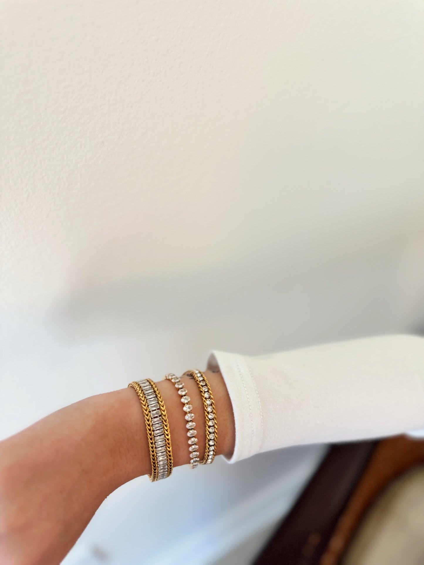 Layered Beaded CZ Bracelet