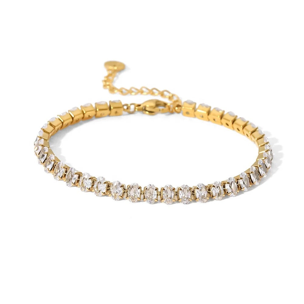 Oval Tennis Bracelet