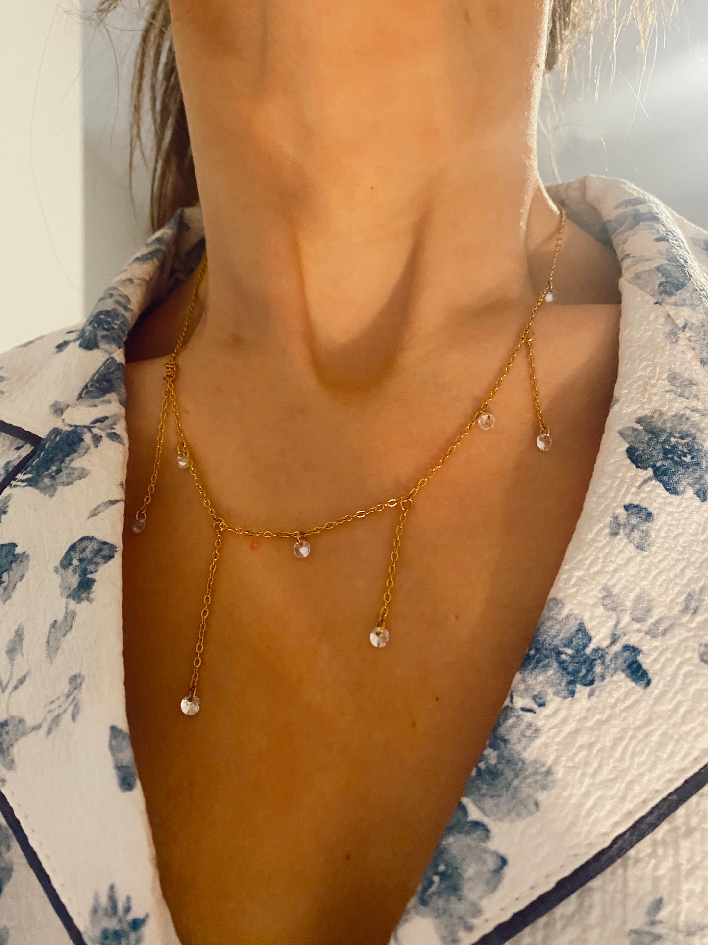 Chandelier CZ  Necklace