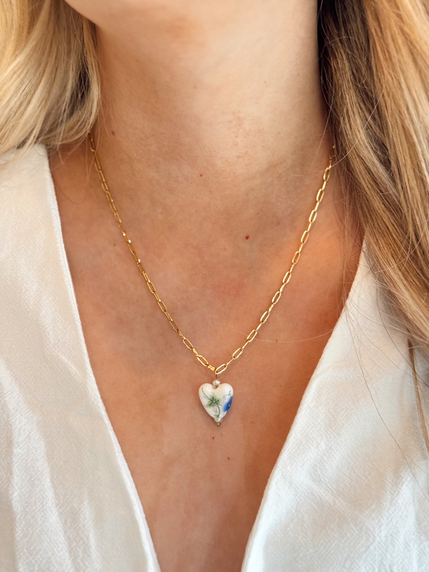 Santorini Heart Necklace